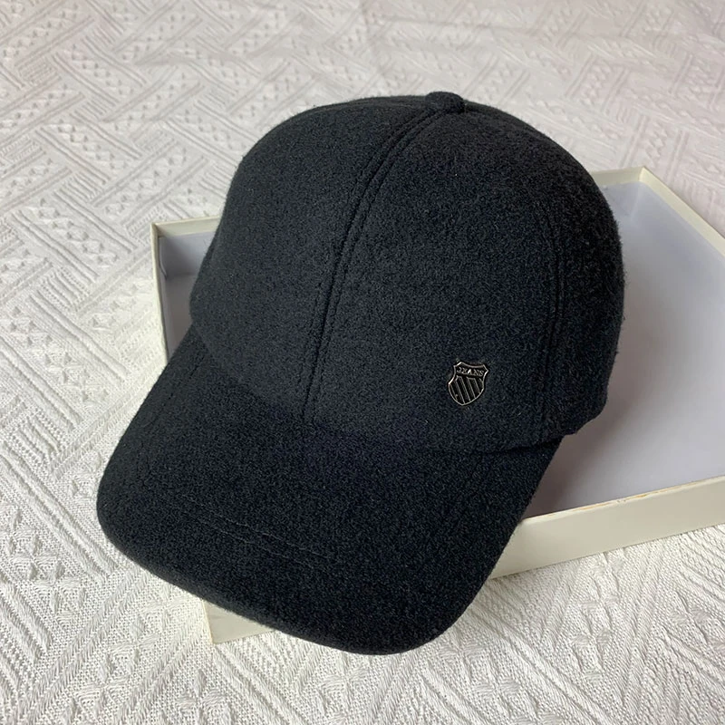 新款男士帽子冬季中老年人鸭舌帽爸爸爷爷老头帽护耳保暖棒球帽潮