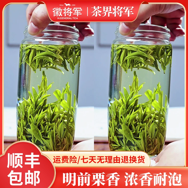 徽将军B38明前嫩芽新茶精选黄山毛峰茶叶250/500g罐装高山绿茶叶