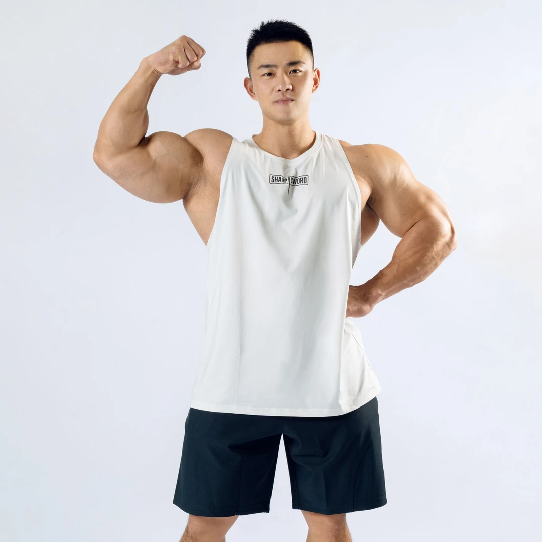 利剑运动背心无袖怪兽陈康康神美式健身透气显瘦速干篮球背心男款