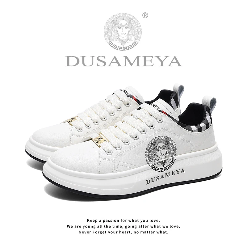 DUSAMEYA/杜莎米娅秋冬新款厚底高端轻奢百搭情侣时尚休闲运动鞋