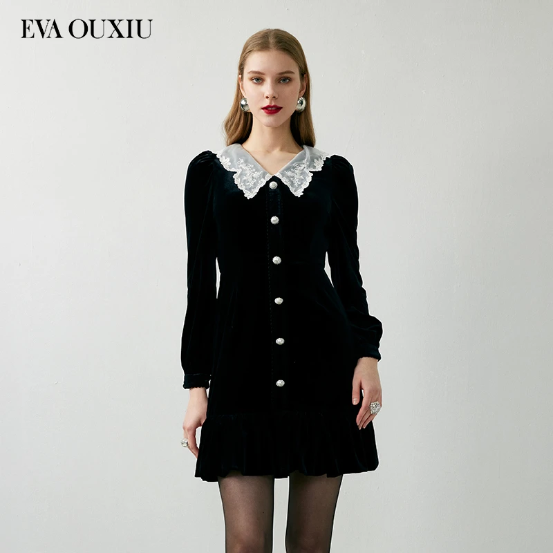 【下架】EVA OUXIU/伊华欧秀秋季连衣裙35KAQ3911