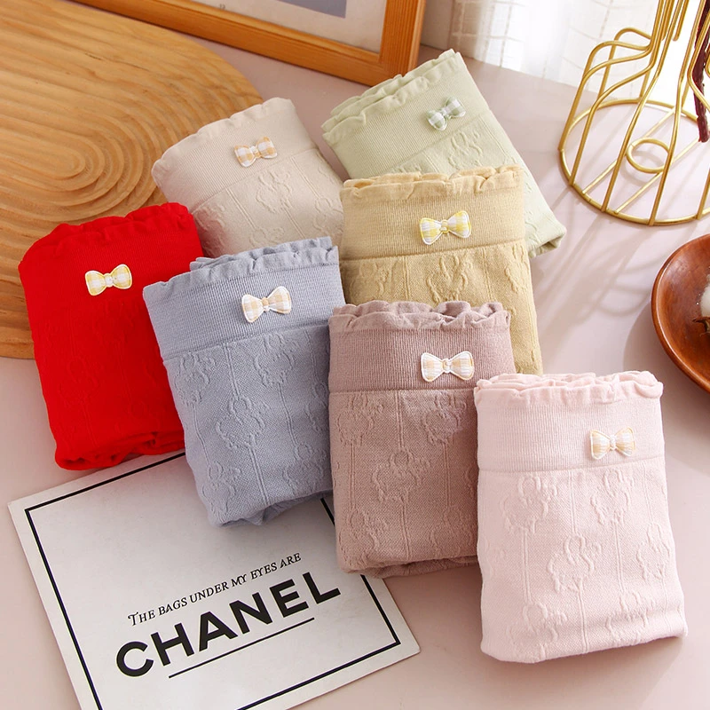 舒适裸感一片式大码女内裤高弹不勒腰舒适无痕亲肤高腰简约女生