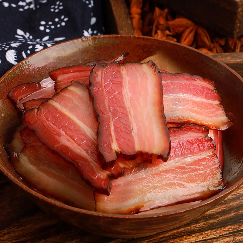 正宗湖北恩施腊五花肉柴火烟熏农家土猪肉腊肉传统工艺熏肉咸肉