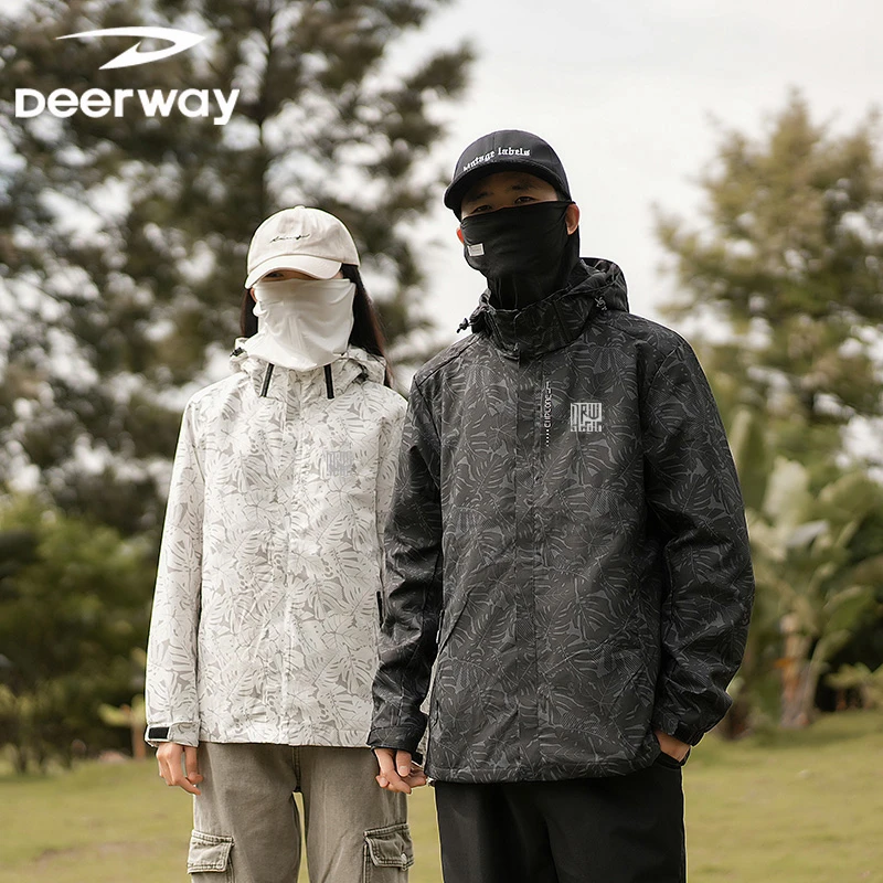 Deerway/德尔惠情侣款冲锋衣三合一可拆卸防水户外登山服潮外套