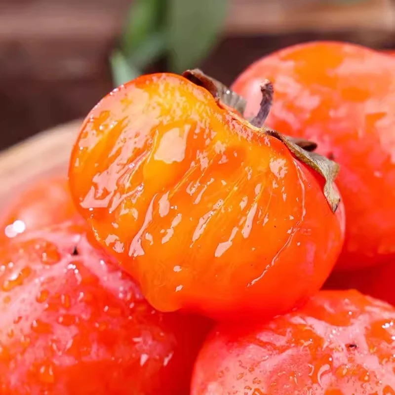 陕西火晶柿子新鲜柿子软糯香甜产地直发30枚