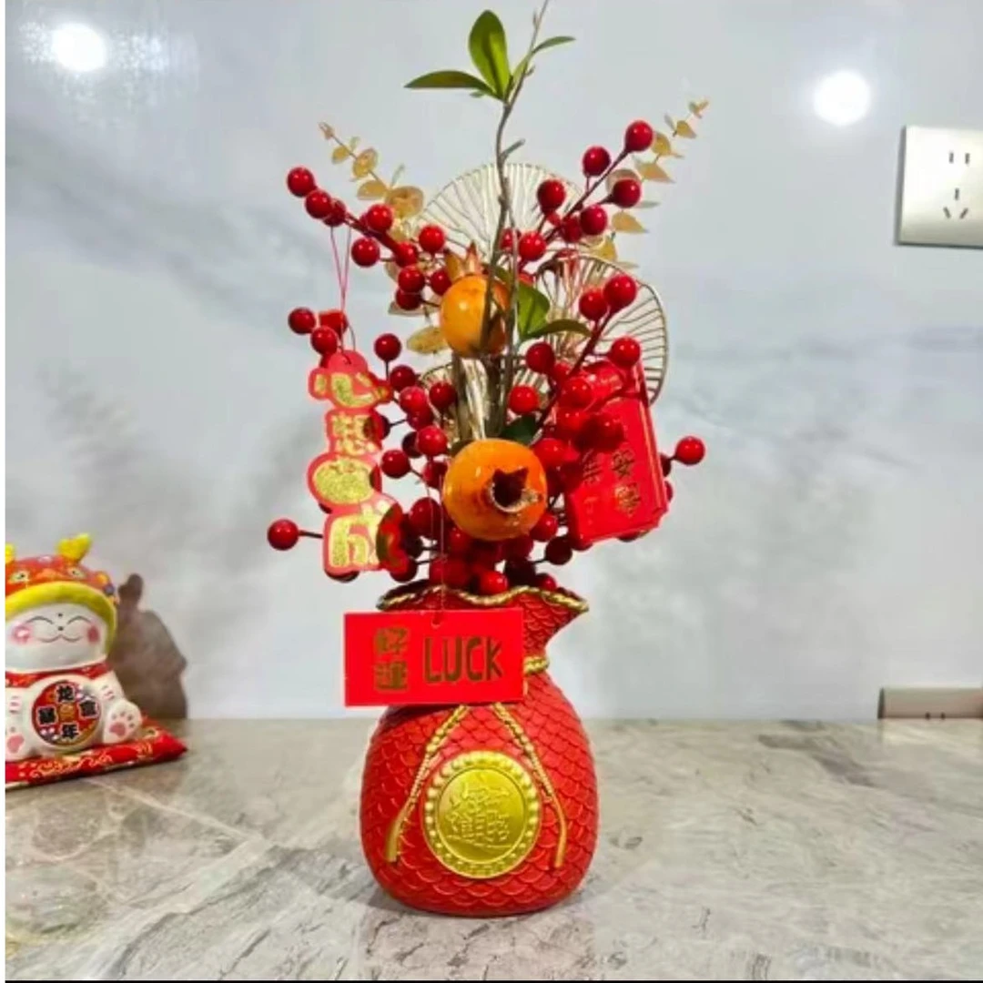 招财进宝发财树摆件桌面手工摆件装饰品