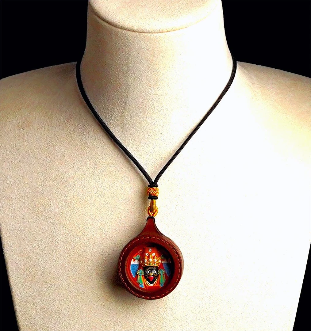 非金属皮质吊坠 民族配饰皮盒 饰品脖挂吊坠简约时尚搭配挂坠坠饰