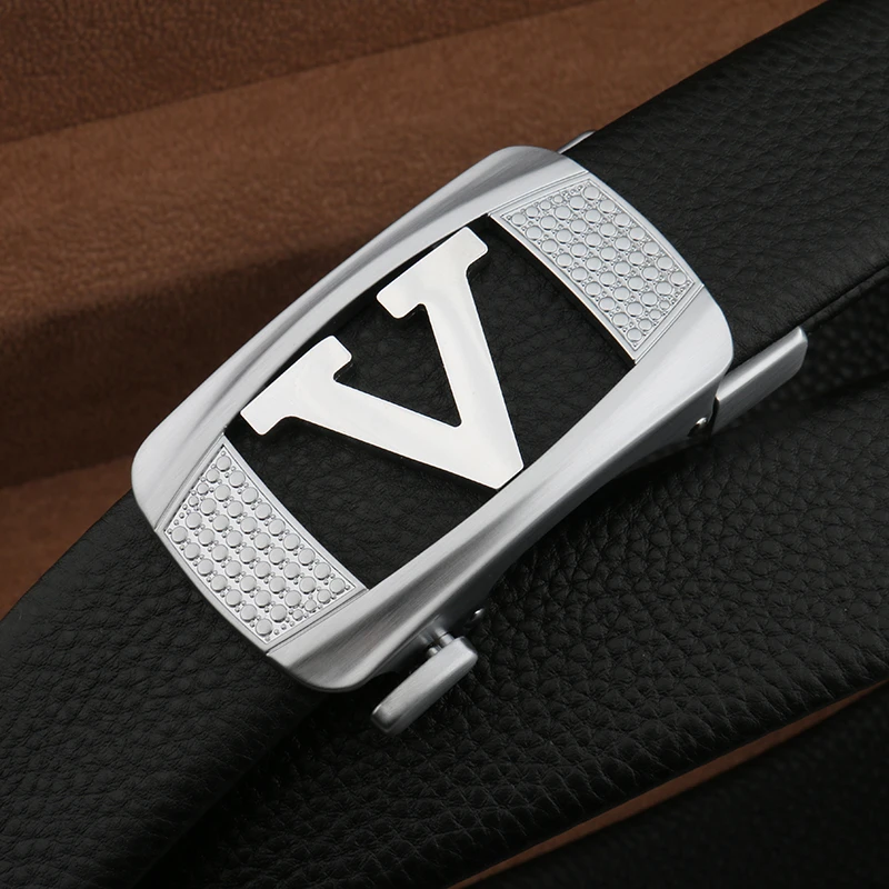 真牛皮皮带男士高档时尚休闲百搭真皮简约商务男款潮流韩版年轻人