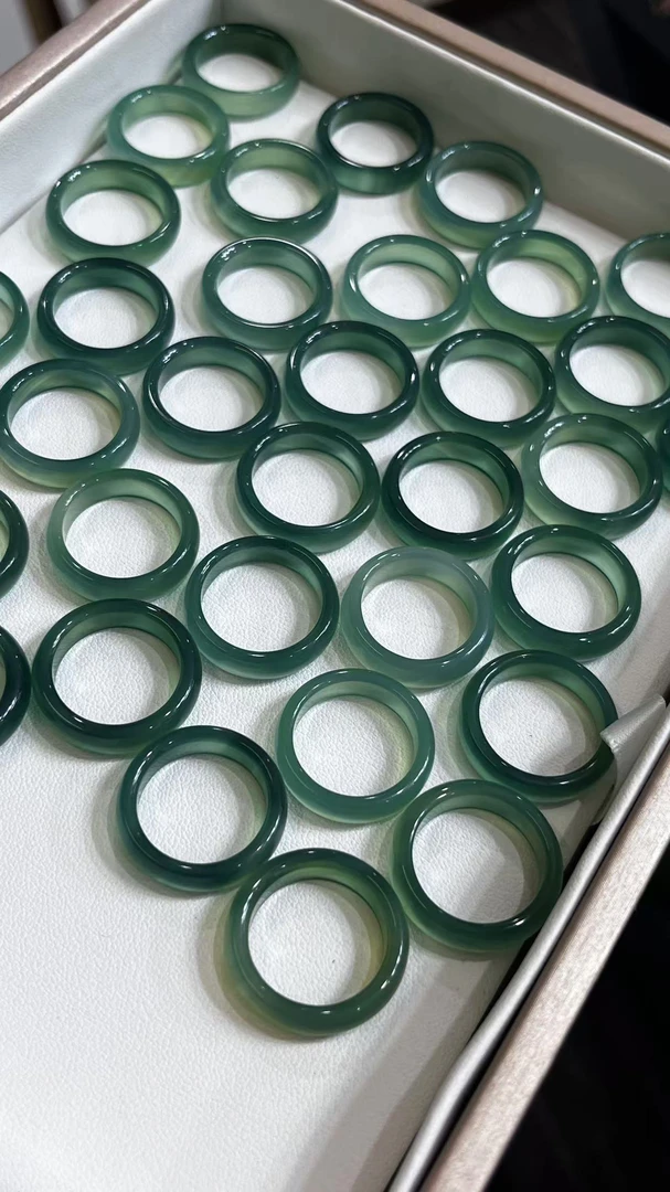 17118/简约玛瑙晴底戒圈/ 配皮绳/多样性发起一