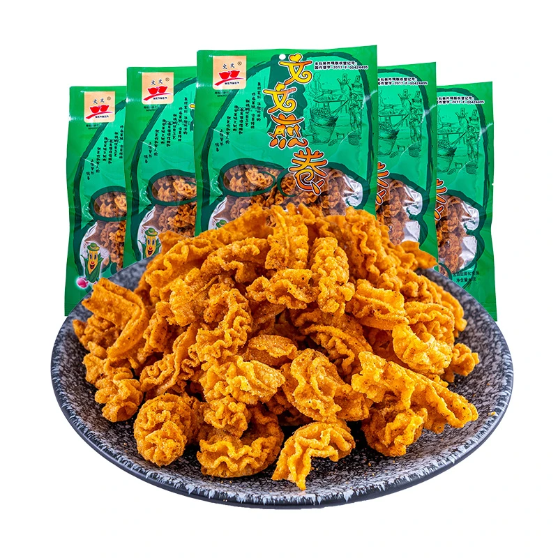 文文煎卷沙拉40g*10袋零食8090后怀旧休闲办公小吃童年膨化食品