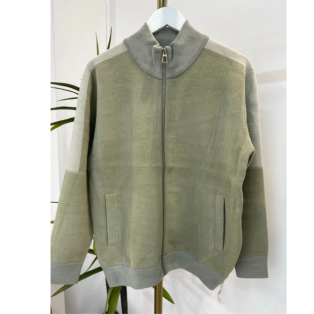 针织衫男士2024年秋冬加厚保暖拉链短外套BD157