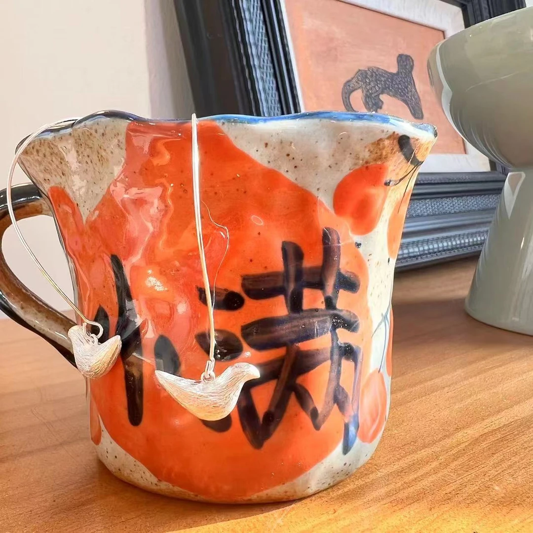 铜合金耳饰 34EH1694气质小众百搭和平鸽耳环轻奢耳饰冷淡风耳挂