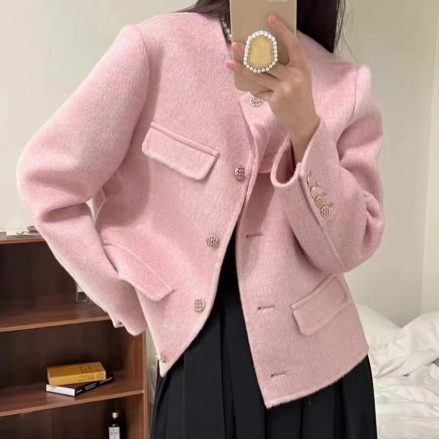 【好物推荐】A221001春季时尚百搭轻奢名媛气质双面短款小香风外套.