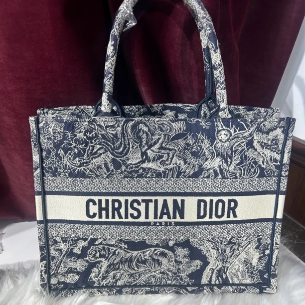 99新 DIOR/迪奥 中号动物园托特