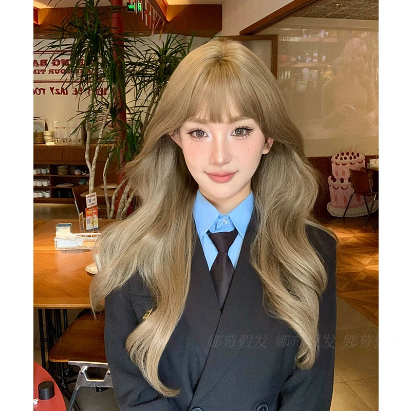娜莓【札幌忍冬】奶茶棕假发氛围感微卷可爱百搭网感女生全头套假发