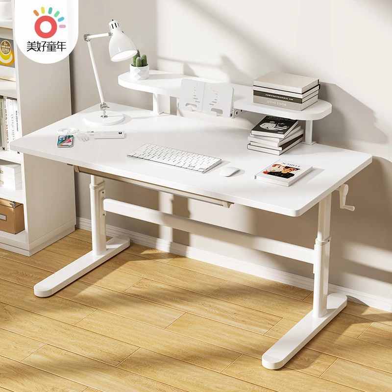 美好童年【young妈直播专属】儿童学习桌可升降实木桌桌椅套装