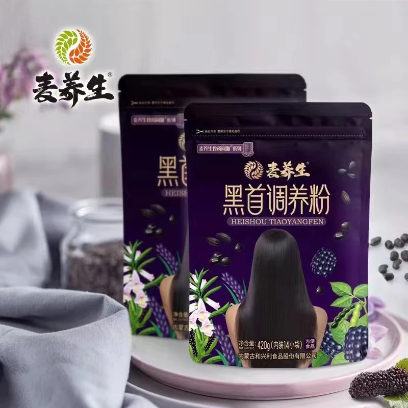 麦养生黑首调养粉桑葚膳食纤维营养方便能量品质健康食用420g