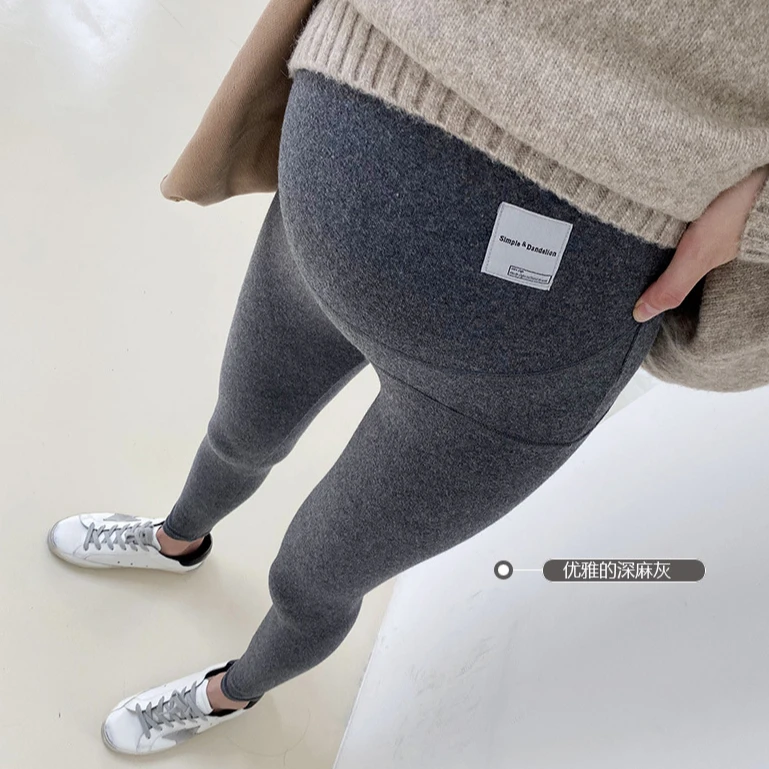 2024孕妇打底裤时尚外穿显瘦纯棉长裤子春秋托腹裤孕妇裤秋冬季