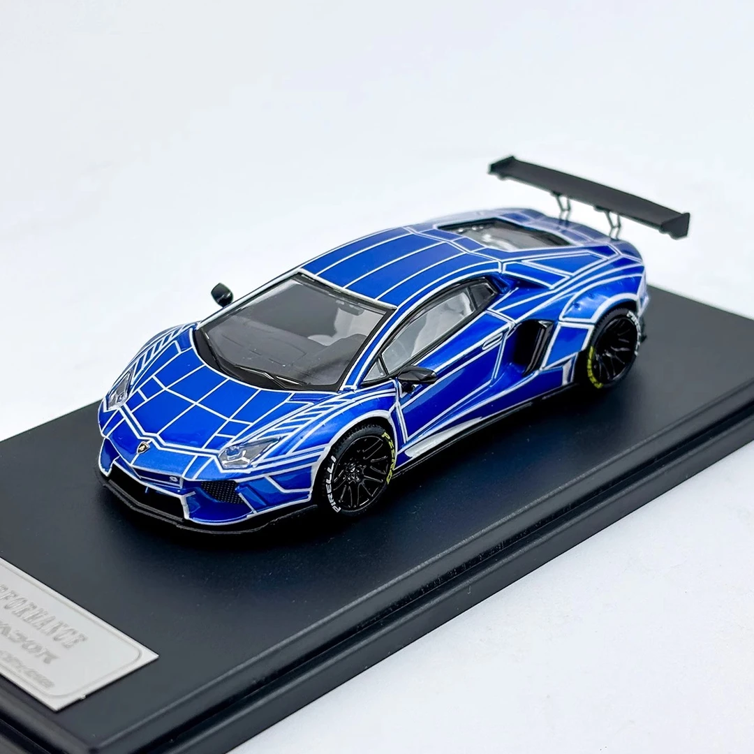 KING MODEL 1:64 兰博基尼夜光大牛爆裂LP700 LB合金车模静态摆件