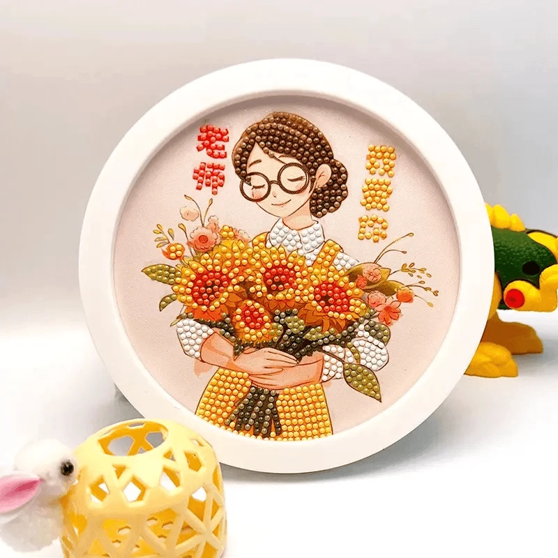 2025新款教师节礼物幼儿园小学生送老师创意手工钻石画教师节礼物