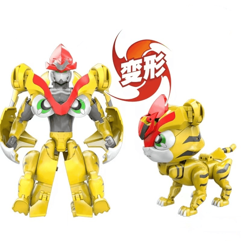 正版超星萌宠变形机器人猪猪侠玩具儿童铁拳虎恐龙日记套装玩具男