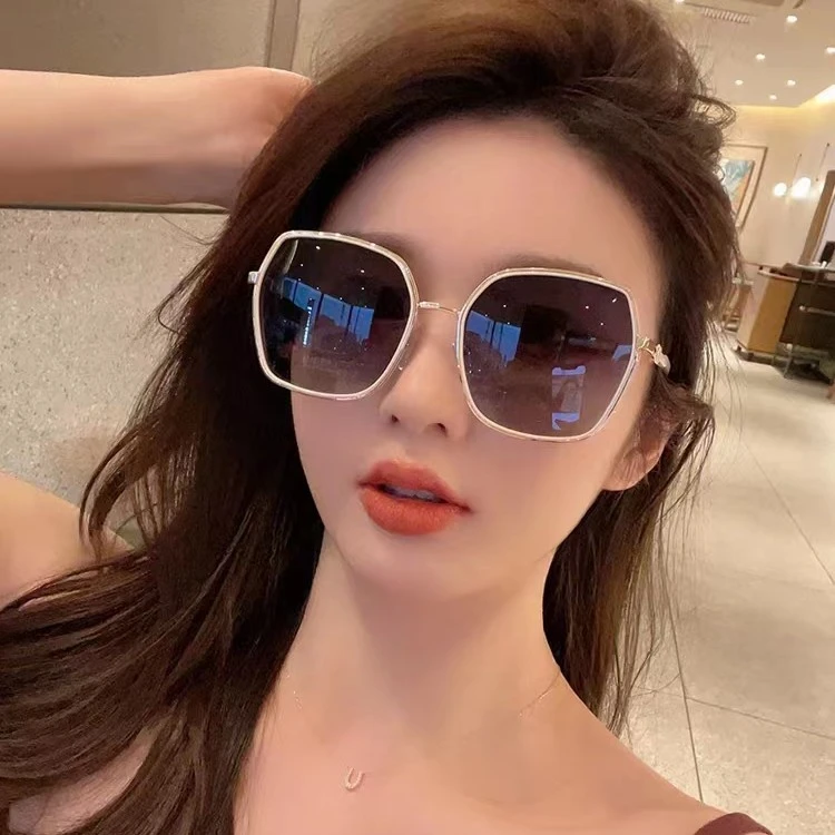 定制近视墨镜女夏防晒高级感大脸显瘦可配带度数太阳镜女防紫外线