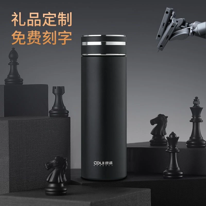 康林保温杯男士不锈钢水杯女学生便携简约商务杯子大容量车载茶杯