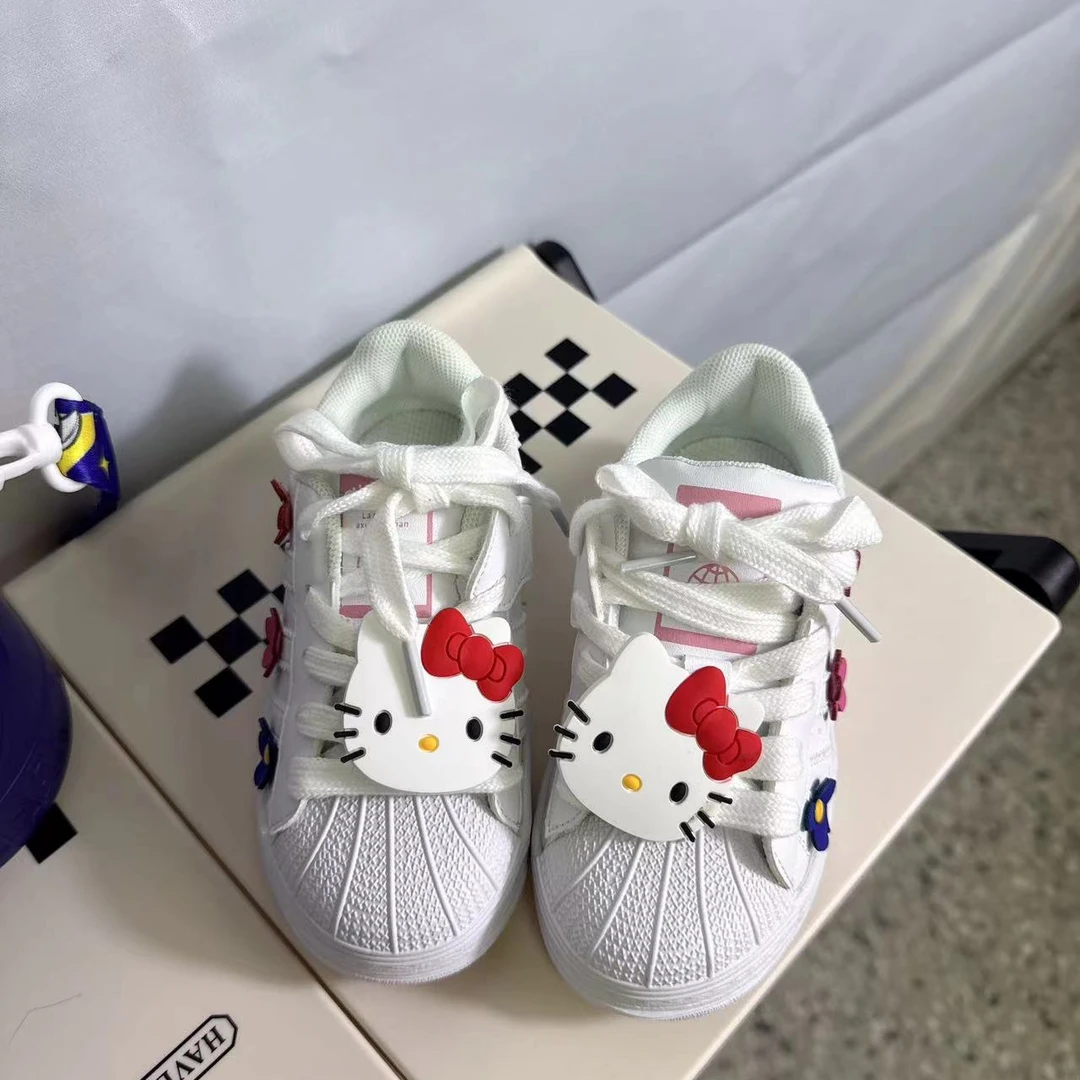 07120076萌萌儿童时尚猫猫贝壳头板鞋