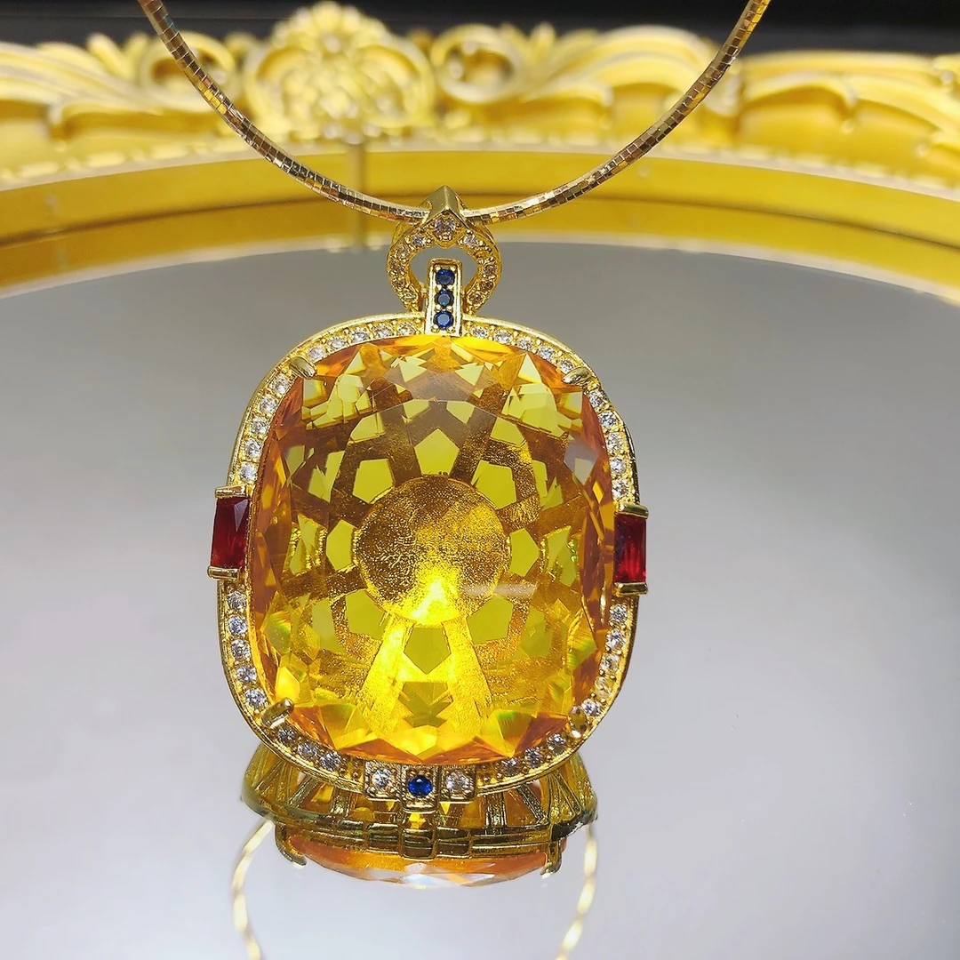 铜合金吊坠 887时尚经典设计黄色百搭奢华金色香槟色女款吊坠