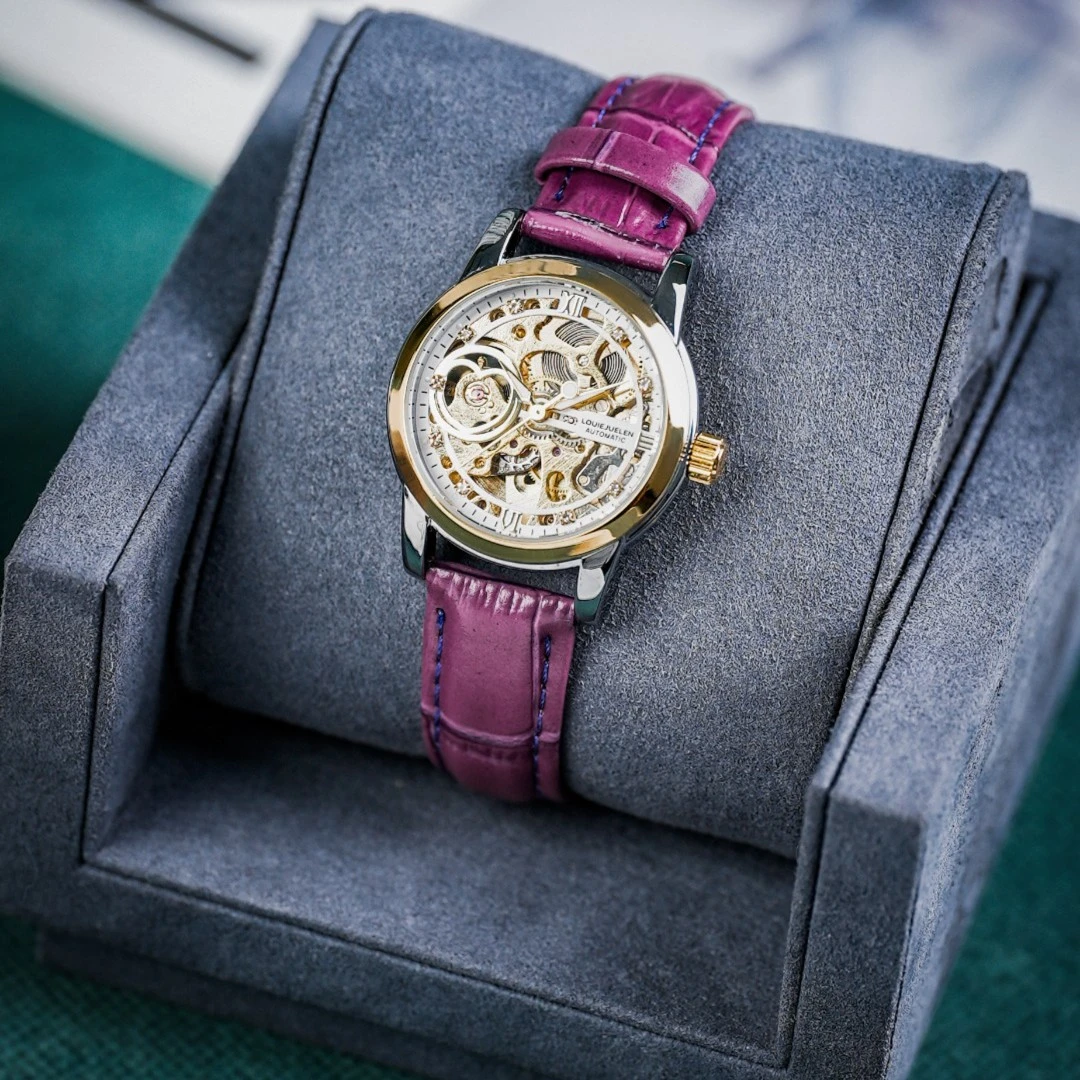 瑞士注册 LOUIEJUELEN 蝶系列 女士轻奢百搭机械腕表zjw