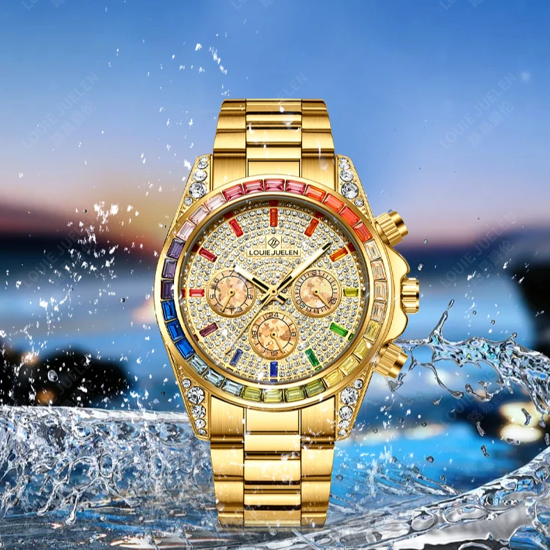 【振飞集团】路易爵伦 彩虹迪系列9183-HJ男士机械腕表DZX