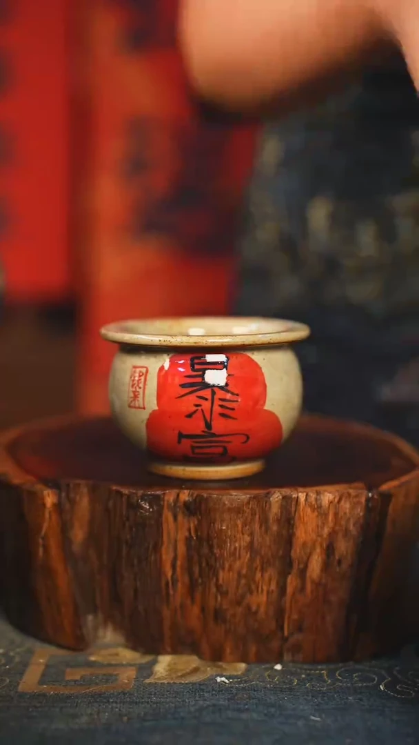 【闪购商品】壶手工手绘,高温釉下彩、