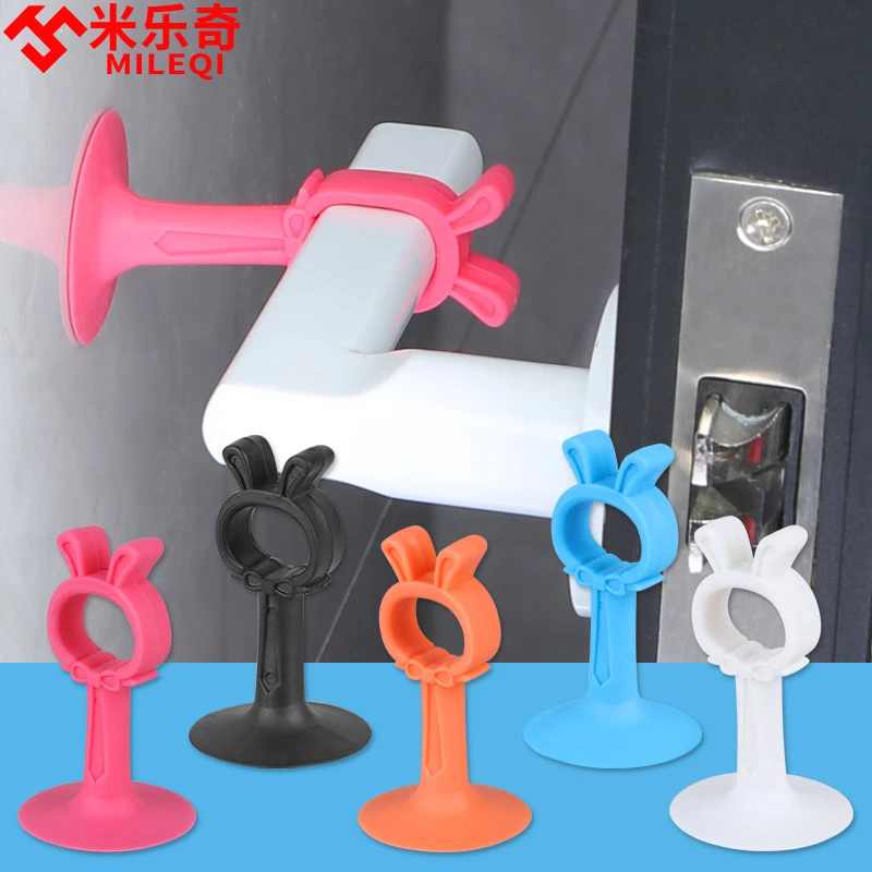 门把手门吸免打孔新款硅胶门挡器门后强力静音吸盘缓冲防撞墙门垫