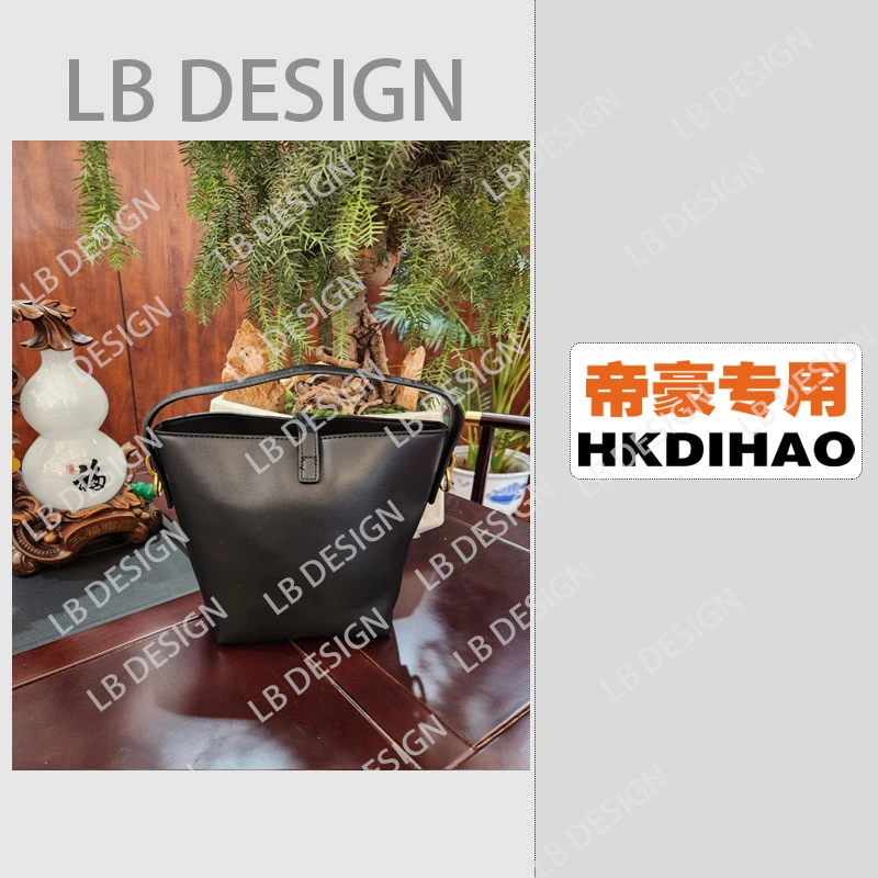 LB  DESIGN手工打造真皮高端定制女士包【TT-022黑色】