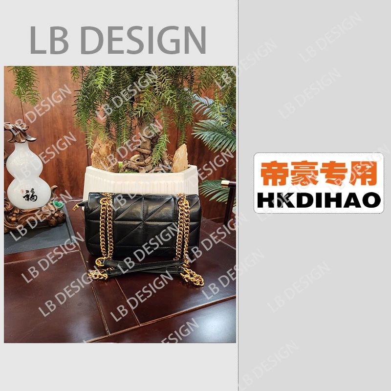 LB  DESIGN手工打造真皮高端定制女士包【f6068黑色】