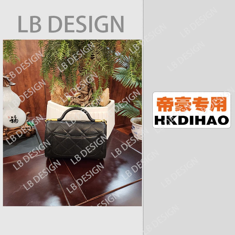 LB  DESIGN手工打造真皮高端定制女士包【2600黑色】