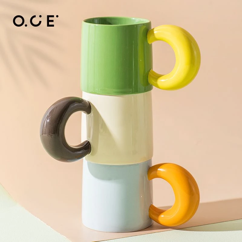 OCE弯弯月亮杯水杯家用可爱可爱多功能多功能简约杯子随身杯
