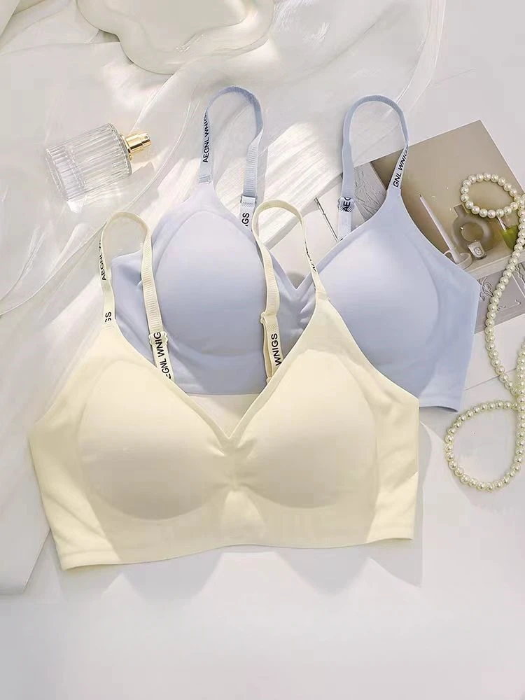 一体软支撑无痕内衣女小胸聚拢无钢圈舒适收副乳显大防下垂文胸罩