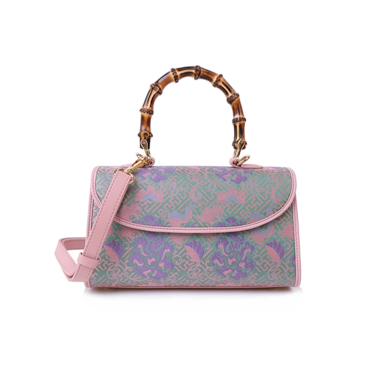 宋锦 手提 链条 斜挎 国风女包