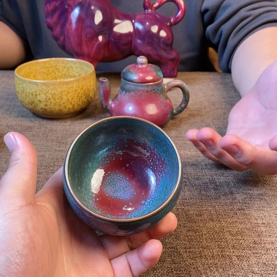 瓷片钧瓷主人杯杯