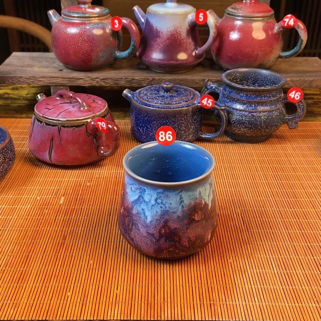 摆件用****4钧瓷主人杯杯