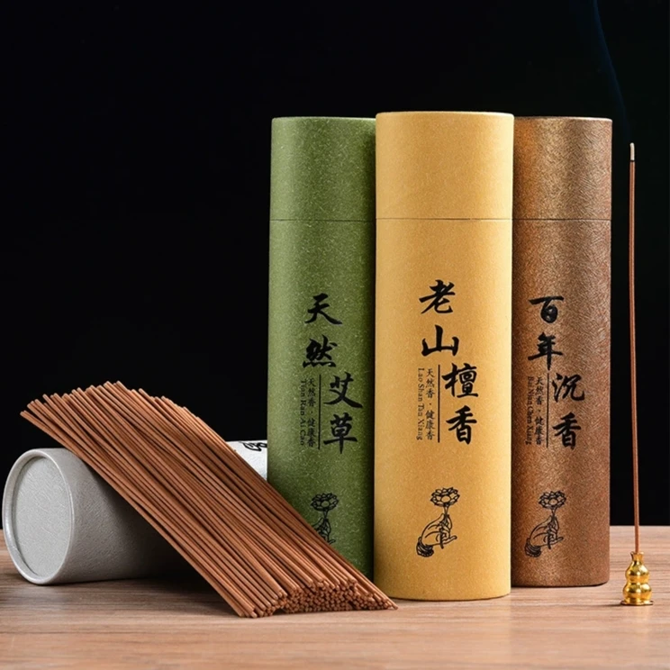 老山檀香线香室内家用拜拜香沉香薰艾草驱蚊除臭卧香驱虫熏香禅香