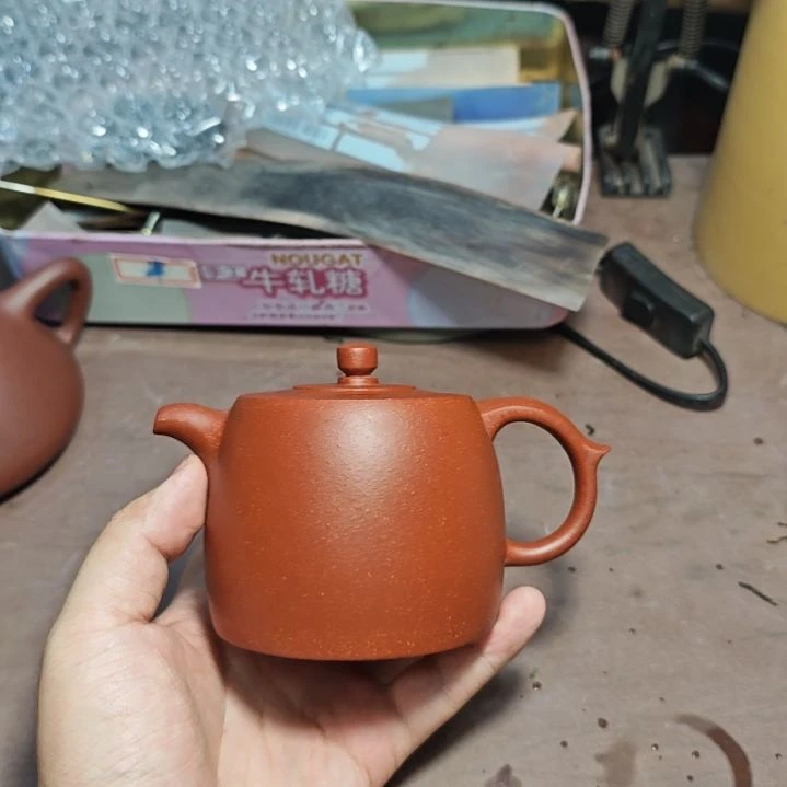 紫砂茶壶红降坡内推井拦280cc