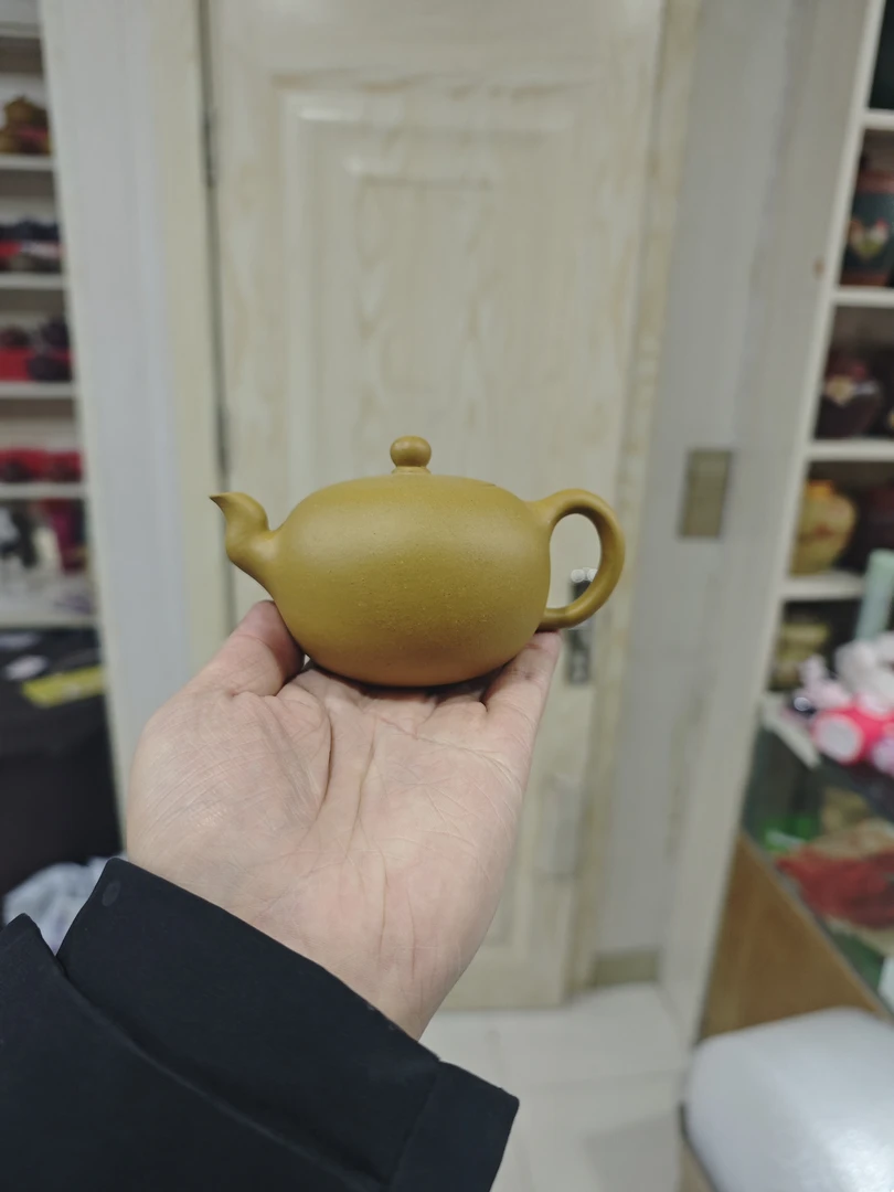 云·原矿半手工段泥一粒珠壶内推出水孔180cc