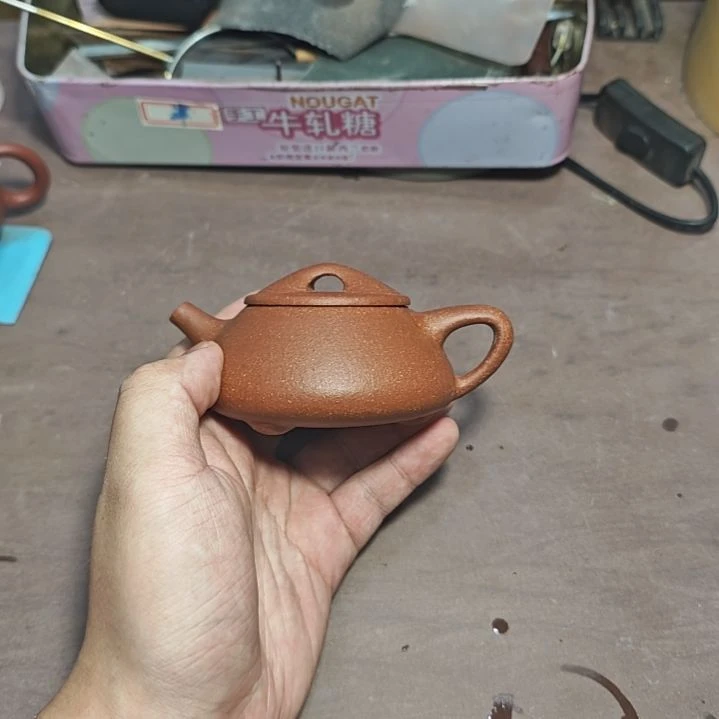 紫砂茶壶红降坡景舟130cc