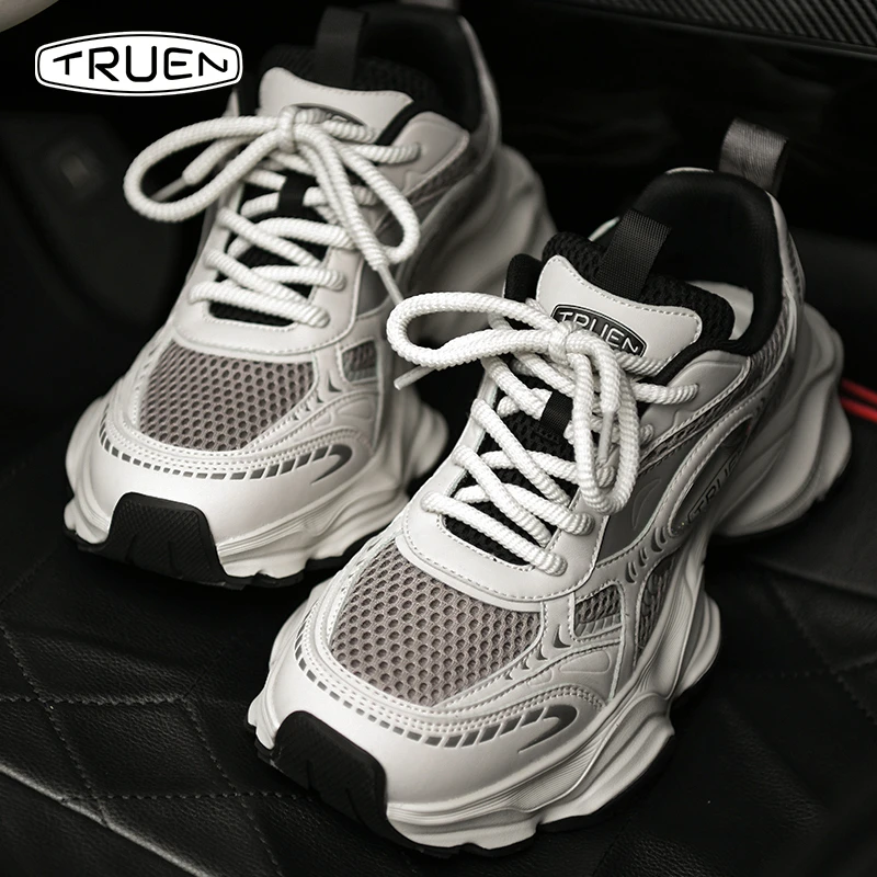 真恩TRUE-N老爹鞋男厚底增高运动鞋炸街复古网红休闲百搭鞋子男鞋