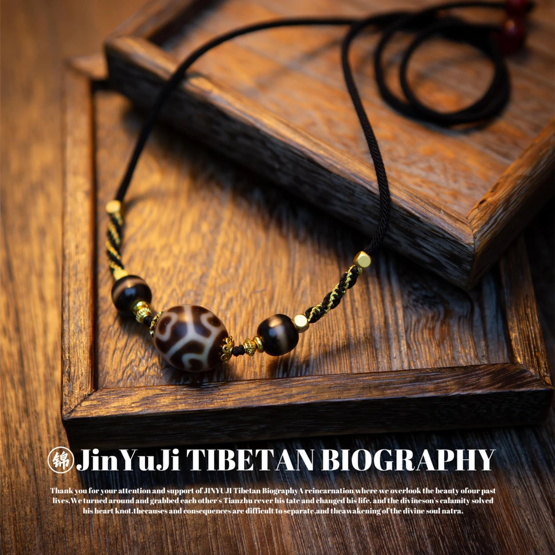 上肯3A微瑕手工达洛天然玛瑙颈饰（不同有瑕位置，多样性发货）