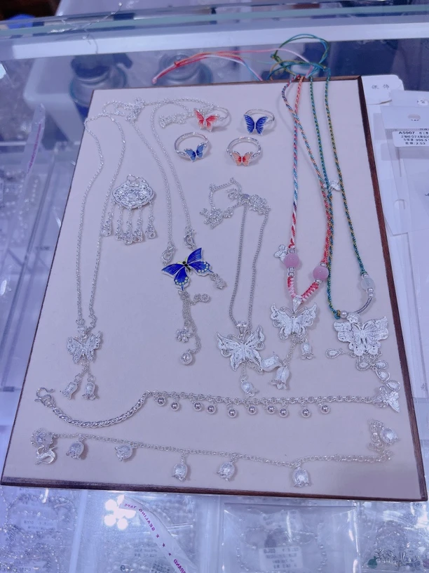 足银银制品 蕾拉直播 时尚银饰项链（定制补差链接）