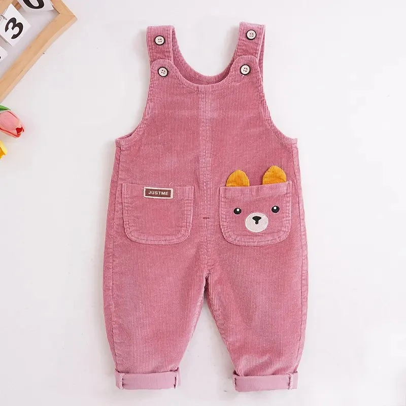 洋气背带裤秋季新款一岁小童亲肤儿童可开档薄款男童女婴幼儿裤子