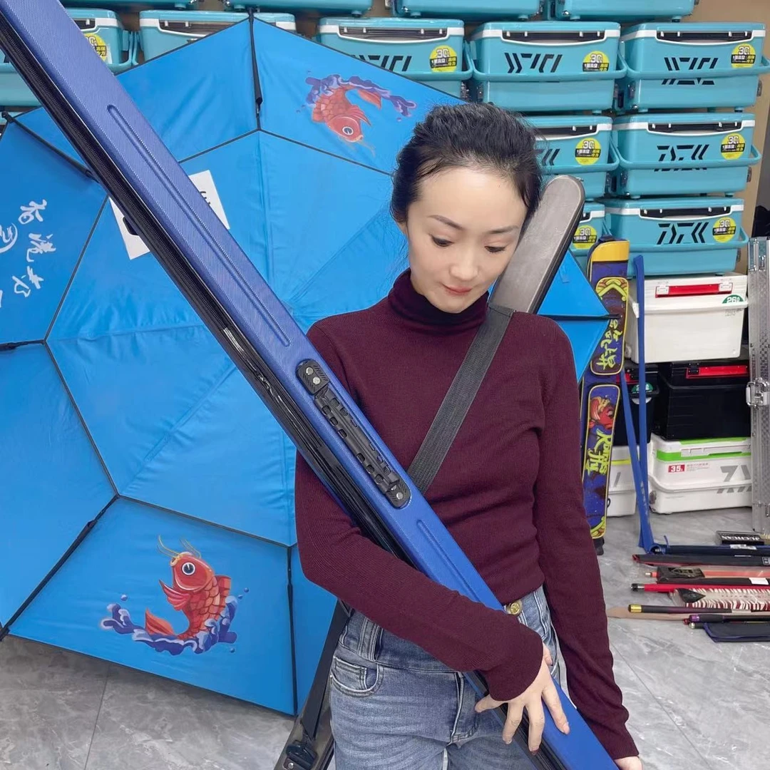 硬壳竿包颜色随机1.25米携带方便颜色随机防水单肩垂钓